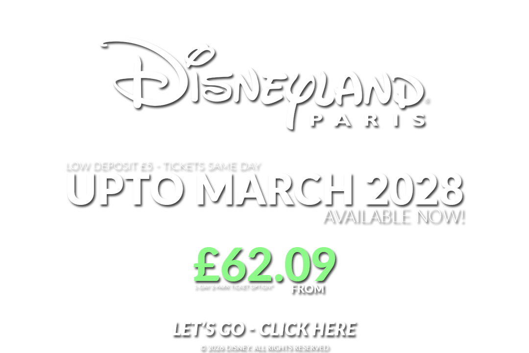 et ready for magic! Disneyland Paris park tickets for 2027 and 2028 are now on sale. Secure your adventure today and create unforgettable memories